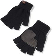 winter knitted fingerless gloves maylisacc logo