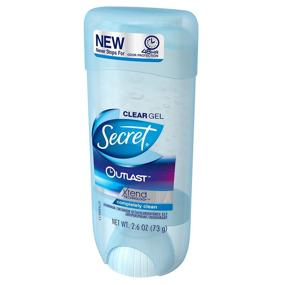 img 2 attached to 💪 Long-Lasting Secret Outlast Clear Gel Antiperspirant for Women - Completely Clean Scent, 2.6 Oz