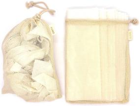 img 2 attached to 🎋 Bamboo Paper Towels - Eco Friendly, Machine Washable & Reusable Dual Pack from Grow Your Pantry - Includes TWO Cotton Storage Bags