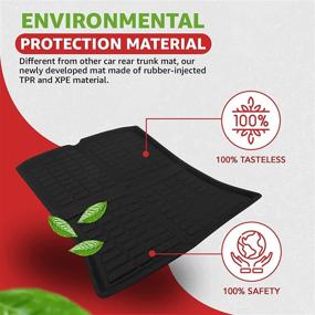 img 2 attached to 🚗 Ecarzo Tesla Model Y Rear Trunk Mat Accessories - Enhanced 3D Rear Cargo Liner for Tesla Model Y 2020/2021