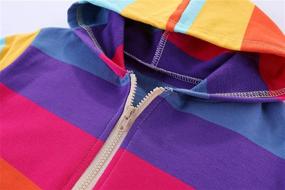 img 1 attached to Mud Kingdom Sweatshirt Rainbow Patchwork Boys' Clothing: Stylish Fashion Hoodies & Sweatshirts for Trendy Kids