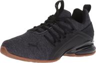 puma axelion sneaker black quiet shade men's shoes logo