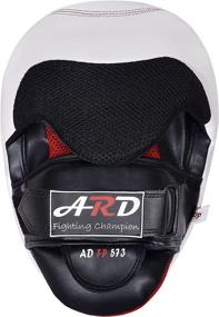 img 2 attached to Advanced ARD Gel Punch Mitts: Premium Cowhide Leather for Boxing, MMA Training, Kickboxing, Muay Thai – Focus Pads for Striking & Precision