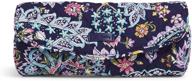 🎨 vera bradley cotton on a roll makeup brush & pencil case cosmetic for women logo