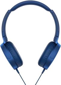 img 4 attached to Sony XB550AP On-Ear Headset/Headphones with Mic - Enhanced Bass, Blue