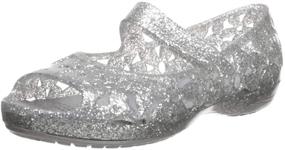 img 4 attached to 🌸 Crocs Isabella Flower Ballet Shoes for Girls