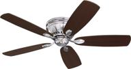 🔵 emerson cf905bs prima snugger: a sleek low profile ceiling fan with wall control and light kit adaptability in brushed steel finish логотип