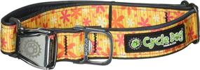 img 1 attached to 🌼 Cycle Dog RCM-YRF-M Medium Yellow Retro Flowers Bottle Opener Dog Collar with Airline (12"-21")