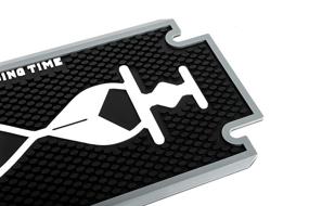 img 2 attached to 🔒 Fading Time Barber Station Mat: Premium Anti-slip Rubber Mat for Ultimate Barbershop Countertop Protection - Clippers, Blow Dryers, Scissors, Trimmers, Combs, Razor Blades - Small Size