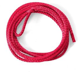 img 1 attached to Warn Industries 68560 Synthetic Winch Rope 8ft, 1 Pack - Premium Grade, Red