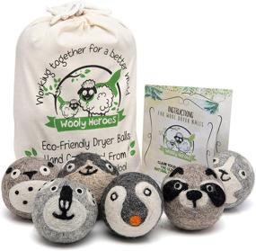 img 4 attached to 🐑 Wooly Heroes Eco-Friendly Dryer Balls - 100% Organic Wool - Sustainable - Dry 1,000 Loads