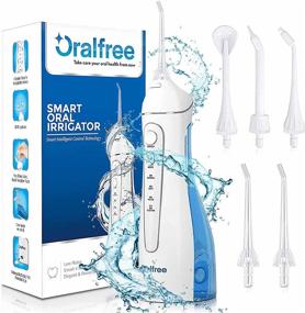 img 4 attached to 🦷 Oralfee Cordless Water Flosser - 4 Modes Rechargeable Dental Teeth Cleaner for Home and Travel, IPX7 Waterproof Portable Oral Irrigator