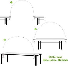 img 1 attached to Набор для стола с дуговым стендом для воздушных шаров Fuzaws: Регулируемый многоразовый стойкий стекловолоконный стержень длиной 13 футов для вечеринки, свадьбы, дня рождения, бейби-шауэр, рождественского фестиваля, украшений на Рождество.