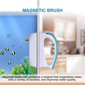 img 2 attached to 🐠 Optimized Floating Scraper Magnetic Cleaner Scrubber for Algae Cleansing in Aquarium Glass Fish Tank (Size S)