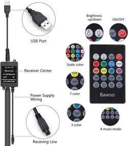 img 1 attached to Bawoo Lights Interior Multicolor Controller
