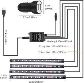 img 2 attached to Bawoo Lights Interior Multicolor Controller