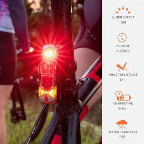 img 1 attached to 🚦 Light &amp; Motion Vis 180 Pro Taillight: Boost Your Safety with 150 Lumens for Daytime and Night Rides. Versatile Mounting, Interchangeability, and Rechargeable Feature.