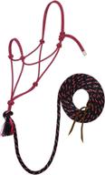 🐴 high-performance weaver leather silvertip #95 rope halter with 10-feet lead: exceptional durability and control for optimal horse handling логотип