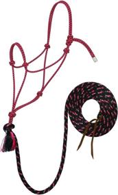 img 1 attached to 🐴 High-performance Weaver Leather Silvertip #95 Rope Halter with 10-Feet Lead: Exceptional Durability and Control for Optimal Horse Handling