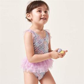 img 3 attached to Julysand One Piece Swimsuit Swimwear Bathingsuit Apparel & Accessories Baby Girls