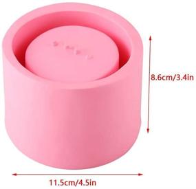 img 3 attached to Silicone Plant Pot Mold- 4.5 Inch Succulent/Cactus/Candle Holder Mold Making - (50-1021) - Perfect for DIY Gardening and Home Decor