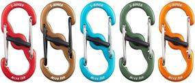 img 3 attached to 🔑 Nite Ize S-Biner MicroLock Aluminum Keychain Carabiner 5 Pack with New Assorted Colors
