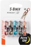 🔑 nite ize s-biner microlock aluminum keychain carabiner 5 pack with new assorted colors logo