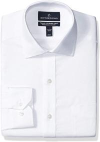 img 4 attached to Effortless Elegance: Buttoned Tailored 👔 Stretch Non Iron Men's Shirt Sleeves