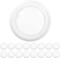 sunco lighting 16 pack 5/6” led disk lights, flush mount ceiling light fixture, recessed 6000k daylight deluxe, 100w equivalent 15w, 1050lm, dimmable low profile surface mount, etl certified logo