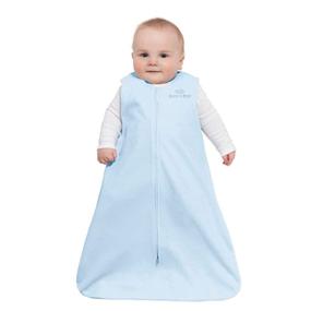 img 3 attached to Halo Sleepsack Cotton Baby Blanket, Baby Blue, Medium, 0.5 TOG