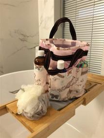img 2 attached to ROMYtendency Shower Caddy Tote Bag: Toiletry Mesh Storage & Shower Ball Set - Perfect Bath Organizer
