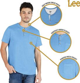 img 2 attached to 👕 Heather 2X Large Lee Henley T Shirt for Men – Premium Comfort and Style!