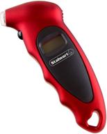 🔴 stalwart red digital tire air pressure gauge: easy-to-read lcd display, ideal for cars, trucks, and bicycles - fast & accurate readings within 4 ranges logo