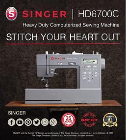 img 1 attached to 🧵 SINGER HD6700 Electronic Heavy Duty Sewing Machine - Easy Sewing with 411 Stitch Applications