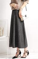 reversible knitted pleated women's skirts by chartou: stretchy & stylish clothing logo