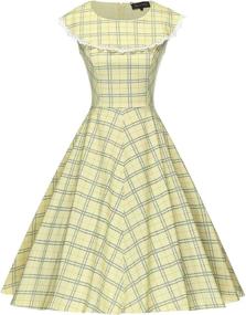 img 4 attached to GownTown Vintage Polka Dot Retro Cocktail Prom Dresses - 1950s 1960s Rockabilly Dresses