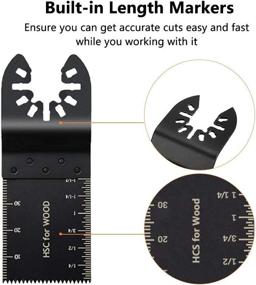 img 1 attached to 🔧 Intpro 40 Oscillating Tool Saw Blades: Unleash Your Woodworking Potential with Universal Multitool Blade Options for Porter Cable, Black & Decker, Rockwell, Ridgid, Ryobi, Milwaukee, DeWalt, Chicago, Craftsman