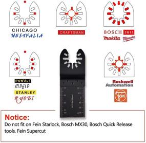 img 2 attached to 🔧 Intpro 40 Oscillating Tool Saw Blades: Unleash Your Woodworking Potential with Universal Multitool Blade Options for Porter Cable, Black & Decker, Rockwell, Ridgid, Ryobi, Milwaukee, DeWalt, Chicago, Craftsman