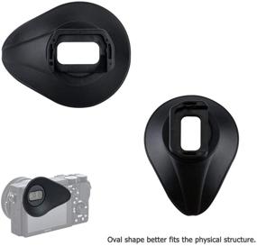 img 1 attached to JJC Oval Shape Silicone 360º Rotatable Ergonomic Camera Viewfinder Eyecup Eyepiece for Sony Alpha A6400 A6500 A6600 - Upgrade from Sony FDA-EP17 Eye cup