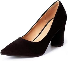 img 4 attached to Heel The World Women's Pumps: Elegant Pointed Toe Dress High Heels