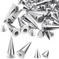 🔩 anvin 110 pcs multi size cone spikes screwback studs: cool punk rivets for diy crafts & clothing decor logo