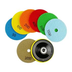 img 2 attached to 🔧 Enhance Your Surface Finish with SHDIATOOL Dry Diamond Polishing Pads 4 Inch Set – Ideal for Granite, Marble, Quartz, and More!