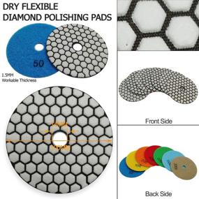 img 3 attached to 🔧 Enhance Your Surface Finish with SHDIATOOL Dry Diamond Polishing Pads 4 Inch Set – Ideal for Granite, Marble, Quartz, and More!