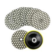 🔧 enhance your surface finish with shdiatool dry diamond polishing pads 4 inch set – ideal for granite, marble, quartz, and more! логотип