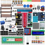 👨 adeept идеальный стартовый набор для raspberry pi 3 2 модель b b+ python c code, светодиоды, сенсоры, adxl345 gpio кабель dc двигатель - изучение электроники и программирования для начинающих логотип