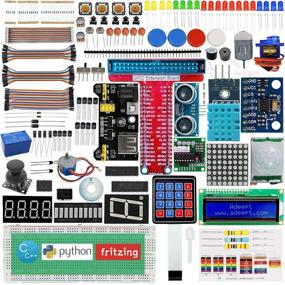 img 4 attached to 👨 Adeept Идеальный стартовый набор для Raspberry Pi 3 2 Модель B B+ Python C Code, светодиоды, сенсоры, ADXL345 GPIO кабель DC двигатель - Изучение электроники и программирования для начинающих