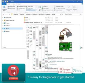 img 2 attached to 👨 Adeept Идеальный стартовый набор для Raspberry Pi 3 2 Модель B B+ Python C Code, светодиоды, сенсоры, ADXL345 GPIO кабель DC двигатель - Изучение электроники и программирования для начинающих