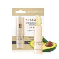 neutriherbs vitamin e lip balm - long-lasting moisturizing makeup beautifying stick with rose and honey - 0.13 fl oz. logo