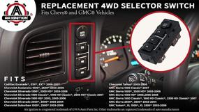 img 2 attached to 4WD Switch Button for Chevy, GMC, Cadillac Vehicles - Replace 🚘 15136039, 15164520, 19259313, 901-072 - Silverado, Suburban, Tahoe, Yukon, Sierra - 2003-2007