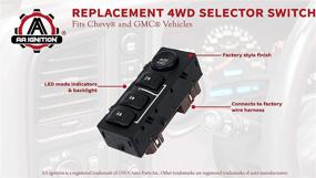 img 1 attached to 4WD Switch Button for Chevy, GMC, Cadillac Vehicles - Replace 🚘 15136039, 15164520, 19259313, 901-072 - Silverado, Suburban, Tahoe, Yukon, Sierra - 2003-2007